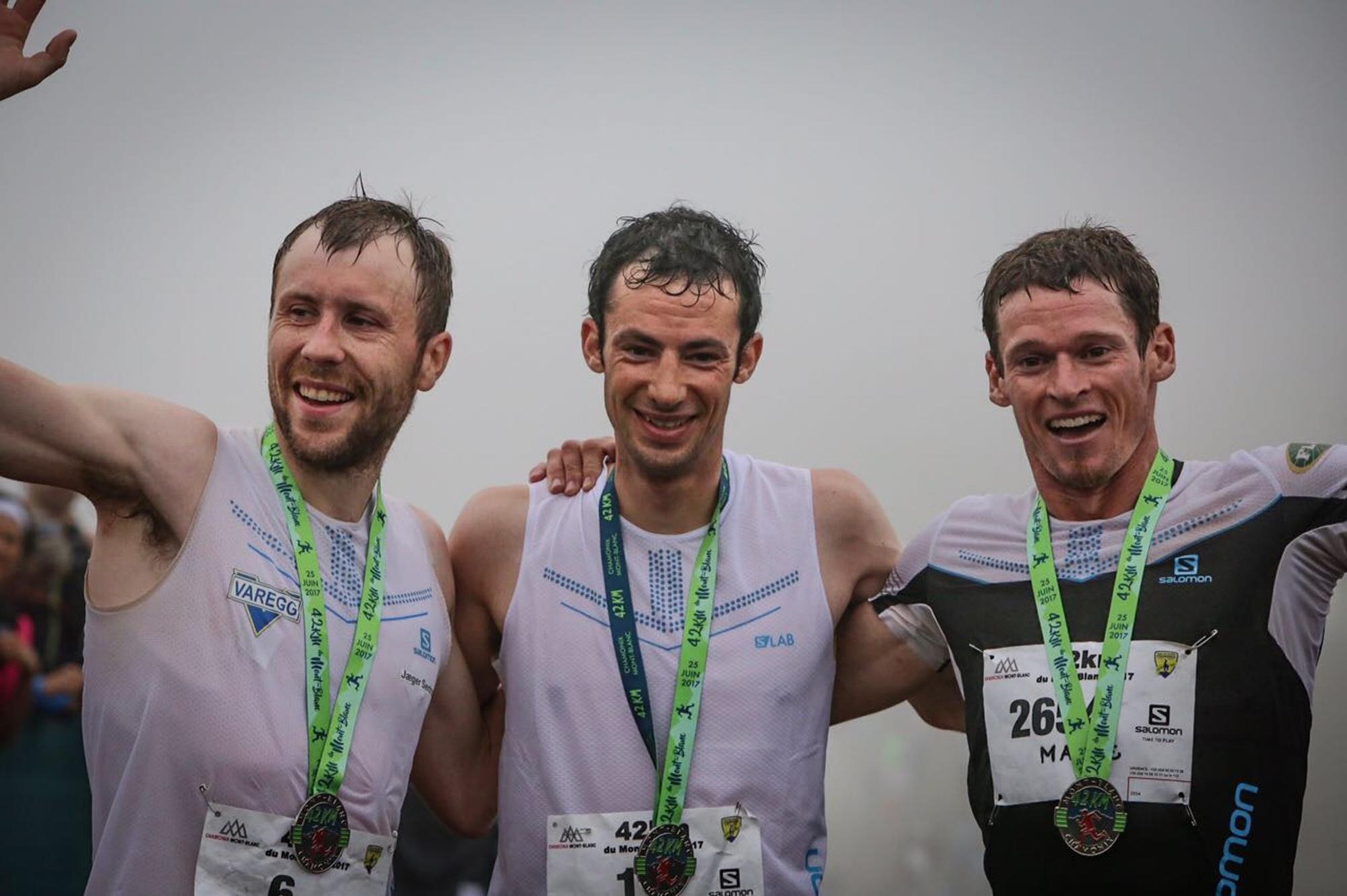 podium marathon du mont blanc 2017 avec kilian jornet