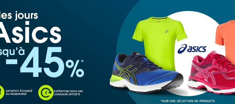 Asics : jusqu’à -45%