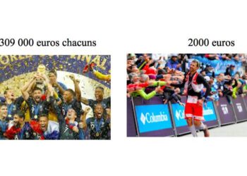 COUPE DU MONDE DE FOOT : le gagnant de l’UTMB gagne 154 fois moins