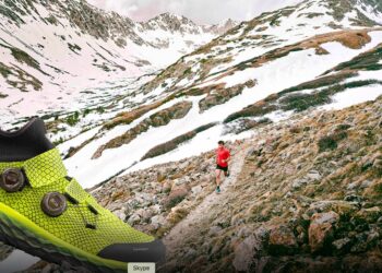 Chaussure de trail New Balance Hiero :  équipée de deux disques Boa