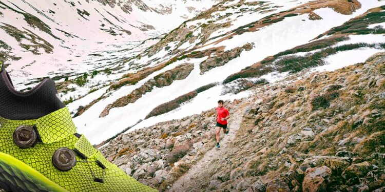 Chaussure de trail New Balance Hiero :  équipée de deux disques Boa