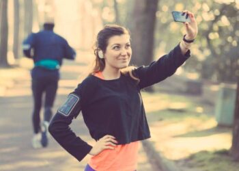 selfie trail running