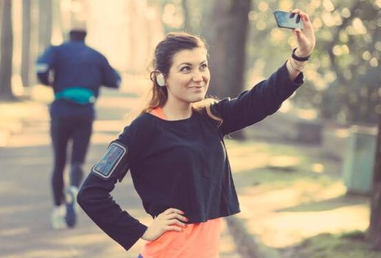 selfie trail running