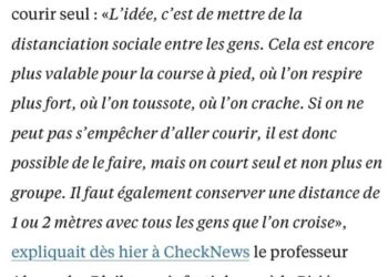 Coronavirus : les 5 règles à respecter pour aller courir
