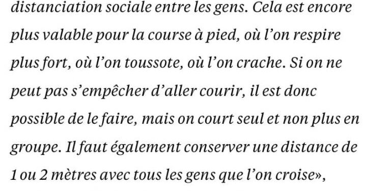 Coronavirus : les 5 règles à respecter pour aller courir