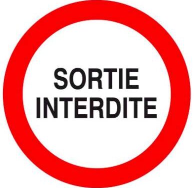 sortie interdite confinement