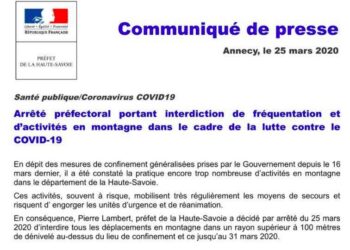 coronavirus dénivelé