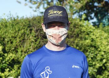 courir avec un masque