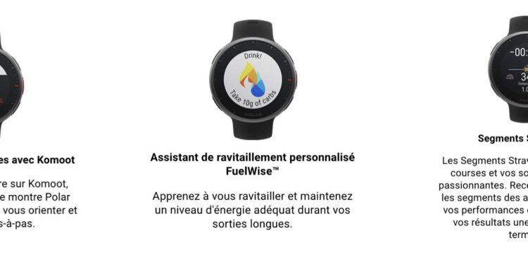 montre gps pour le trail polar vantage 2