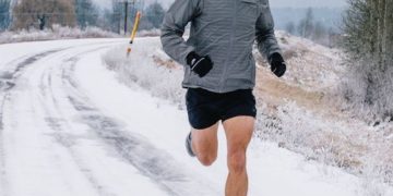 courir en short en hiver