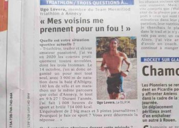 Un traileur s’entraine dans une piscine gonflable…