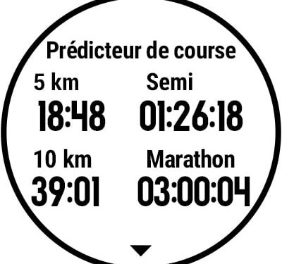 prediction course montre gps