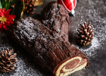 courir pour éliminer la bûche de noël