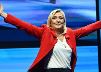 marine le pen et le trail