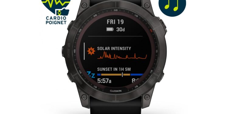 Garmin Fenix 7X Sapphire Solar Titane