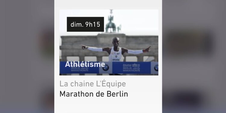 direct marathon de Berlin