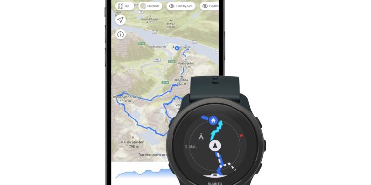 montre GPS Suunto 5 Peak Cave Green