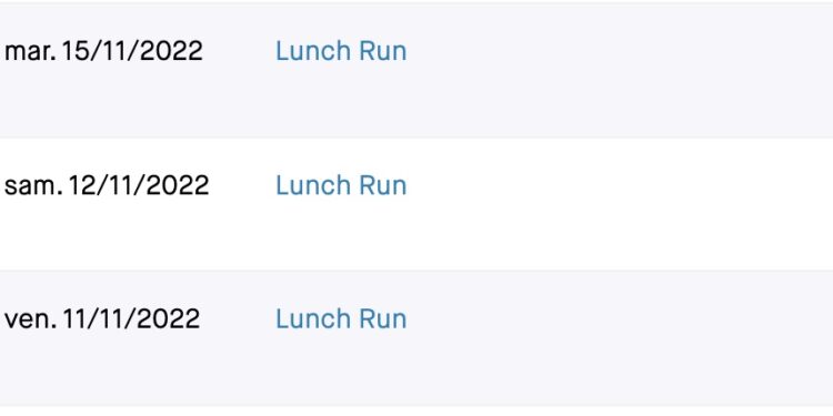 Ceux qui piétinent aux alentours de chez eux pour faire pile 1h par exemple