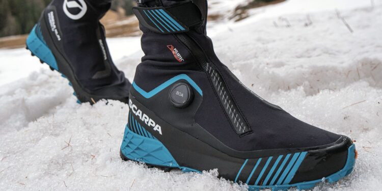 PARÉ POUR L’HIVER GRÂCE À DEUX NOUVEAUX MODÈLES DE CHAUSSURES CONÇUS POUR LE TRAIL BLANC ÉQUIPÉS DE BOA.