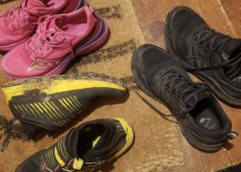 3 paires de chaussures de trail