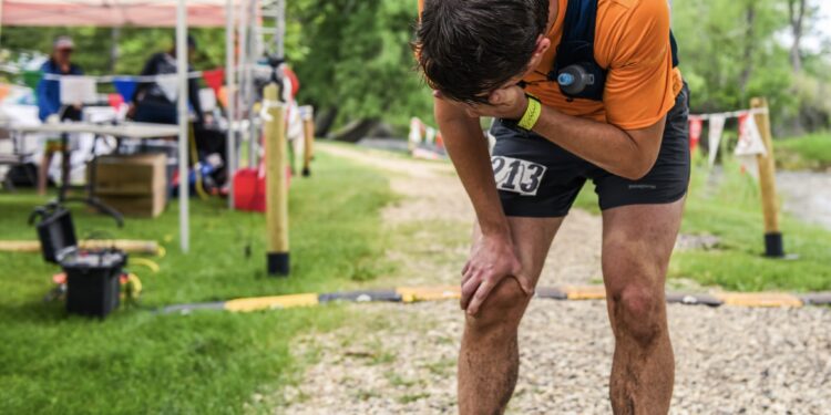 pleurer en trail