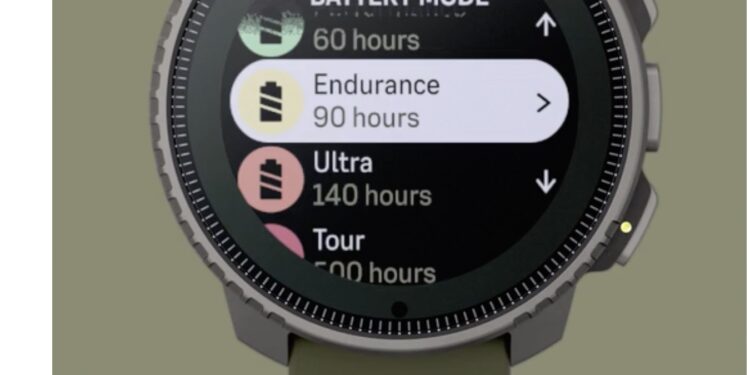 recharge solaire Suunto vertical