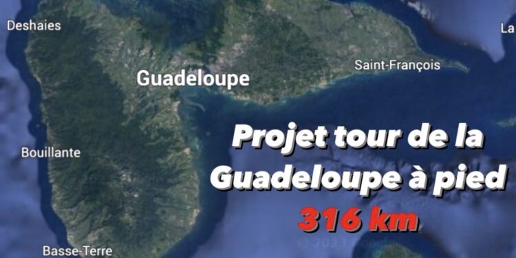 le tour de la guadeloupe en courant