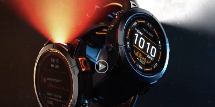 lampe torche de la Garmin Fenix 7 Pro