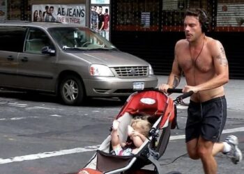 courir avec une poussette