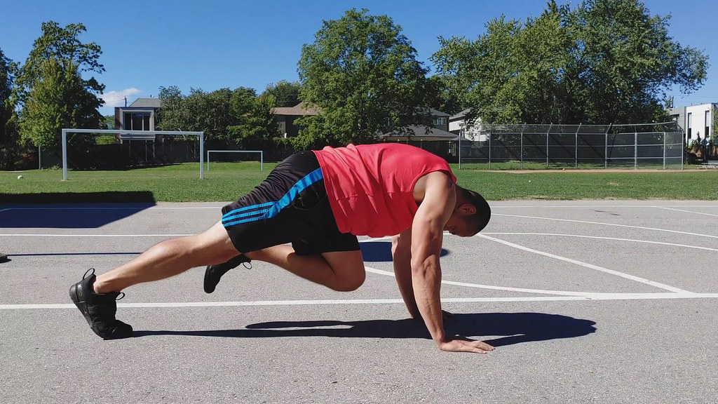 planche dynamique (montain climbers)