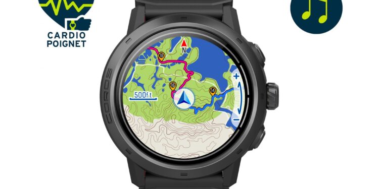 montre gps avec cartographie pas chère
