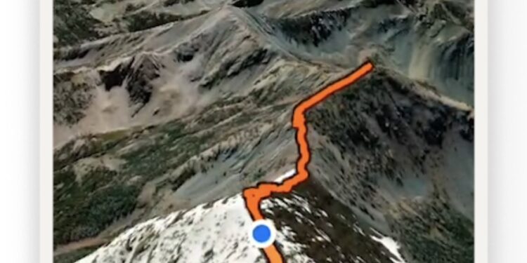 survol de vos sorties Strava en 3D