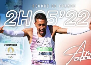 Morhad Amdouni record de France au Marathon