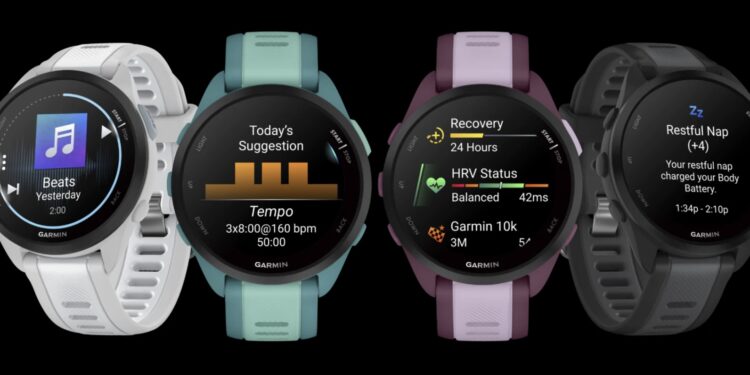 la nouvelle Garmin Forerunner 165