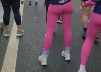 course échauffements sas de départ