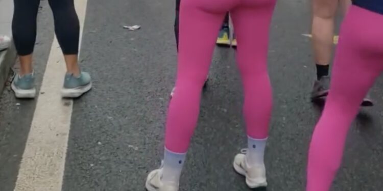 course échauffements sas de départ