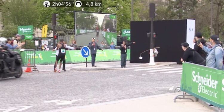 le gagnant du marathon de Paris