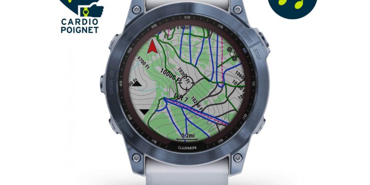 promotion montre Garmin Fenix 7X Sapphire Solar Titane