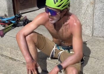 tentative record mont blanc 2024 par Jack Kuenzle