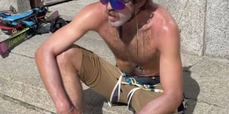 tentative record mont blanc 2024 par Jack Kuenzle